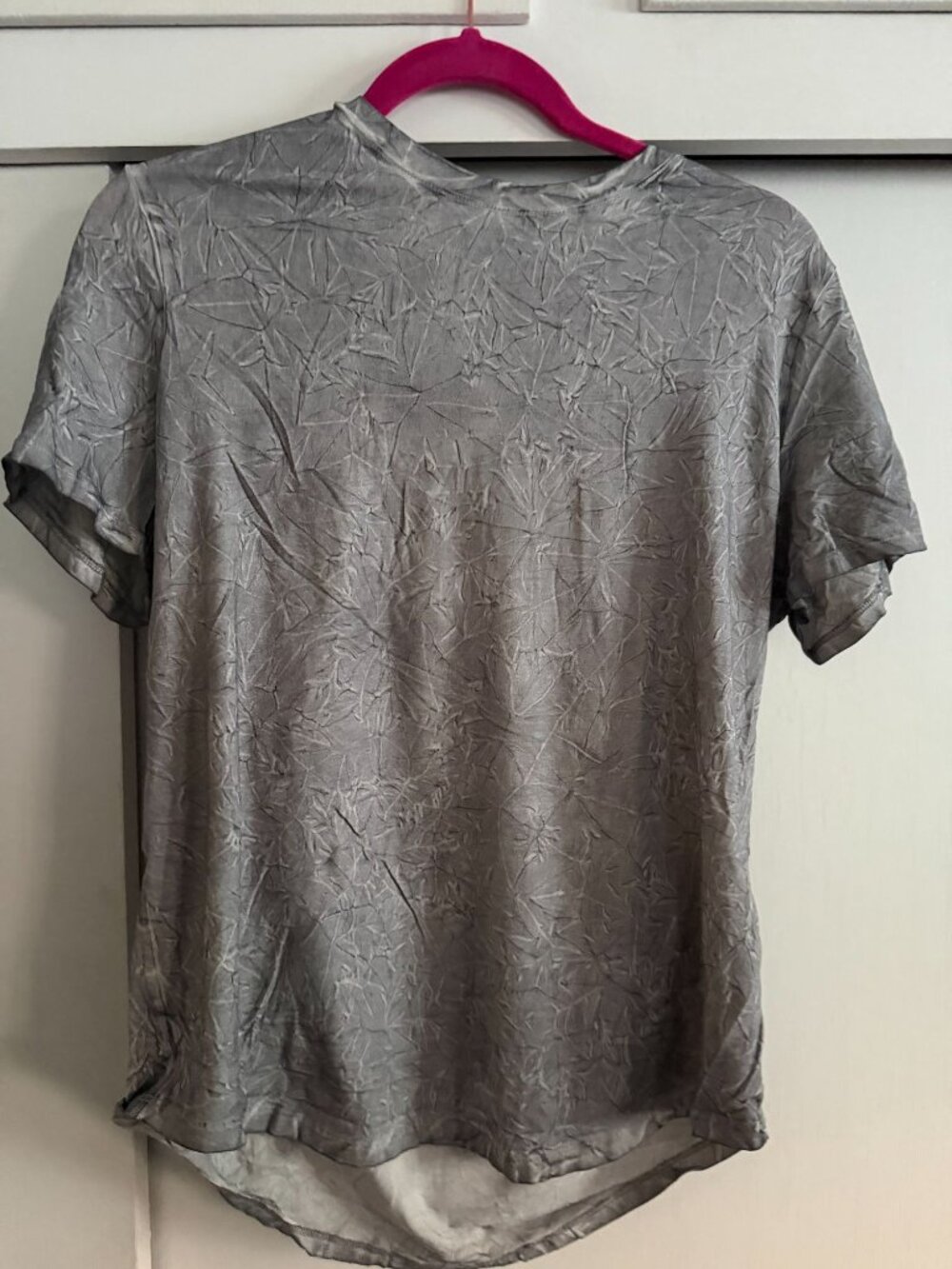 Lululemon love crewneck t-shirt in summit wash/graphite grey sz 10 WOMENS